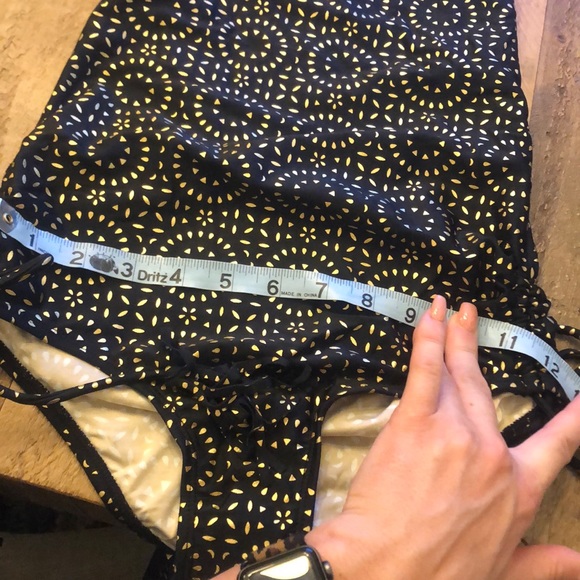 CLEOBELLA TURQUOISE black gold onepiece high neck - Picture 7 of 8